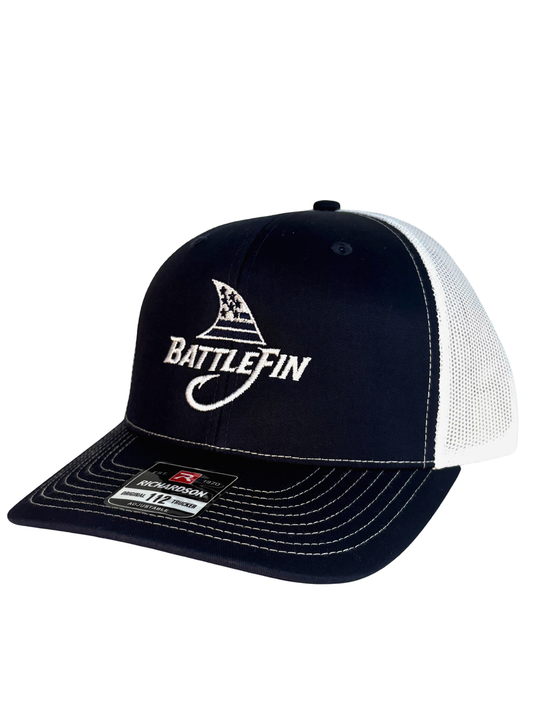 Battlefin Richardson 112 Trucker Hat – Navy/White